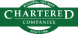 building the best chartered companies logo with green background