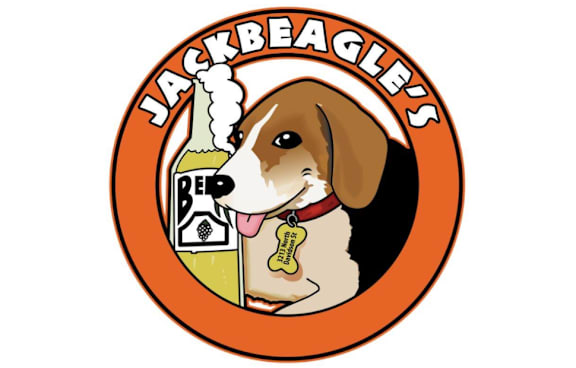 A logo featuring a dog with a cigarette in its mouth and a key in its mouth, with the text "JACKBEAGLES" above it.