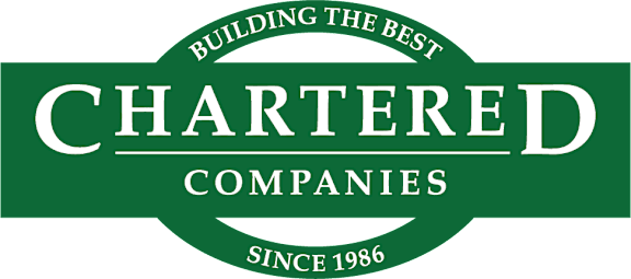 building the best chartered companies logo with green background
