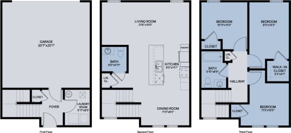 Floor Plan  3S1 - Townhome