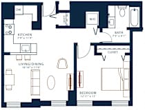 Belden Stratford | 1 Bedroom 1 Bath | 747 Sq Ft  at The Belden Stratford, Chicago, IL