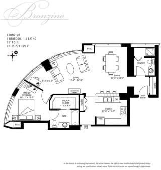 Met Tower Apartments Bronzino Floor Plans