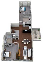 B1 Floorplan at Linea Cambridge Apartments,, Cambridge