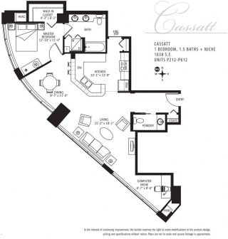 Met Tower Apartments Cassatt Floor Plans