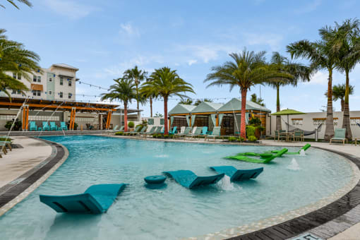 Luxury Pool at Centre Pointe Apartments in Melbourne, FL