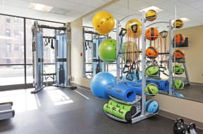 Fitness center at 7251 at Waters Edge, Chicago, IL