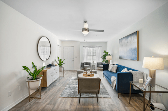 Modern Living Room at Country Club Lakes, Florida, 32224