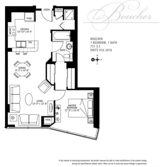 Met Tower Apartments Boucher Floor Plans