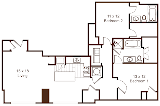 Metropolitan 9 Floor Plan at Metro67, Memphis, Tennessee