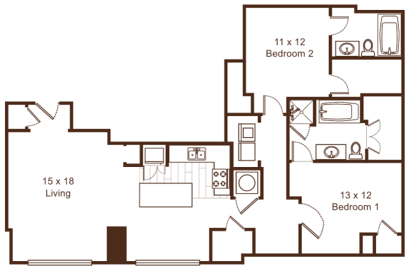Metropolitan 9 Floor Plan at Metro67, Memphis, Tennessee