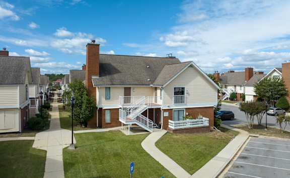 View from the back of the community