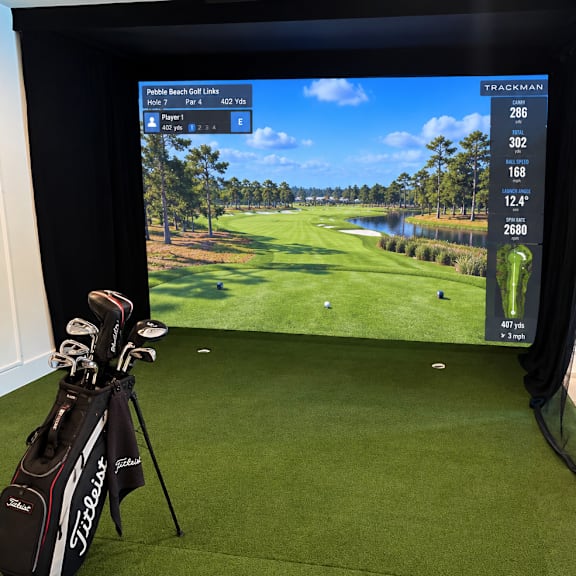 Golf Simulator at Mosaic Livingston Apartments, New Jersey