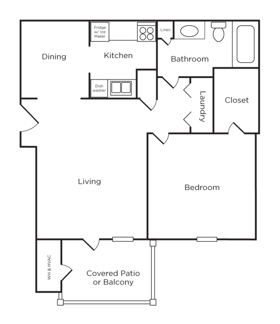 Floor Plans of Hampton Place Apartments in Perry, GA