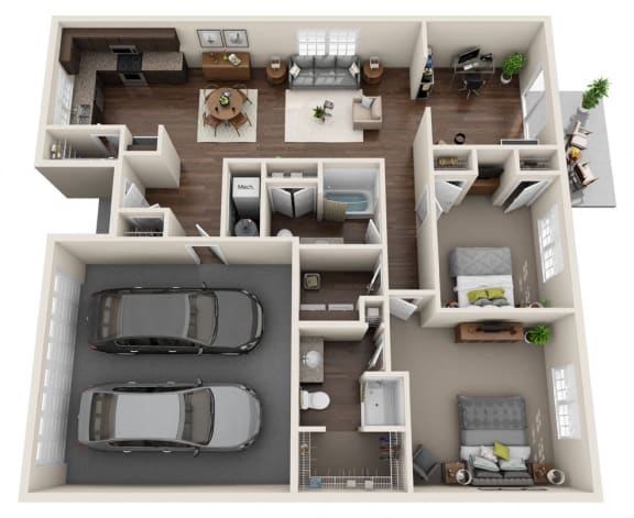 Ankeny IA Apartment Rentals Redwood Ankeny Ledgewood Floor Plan