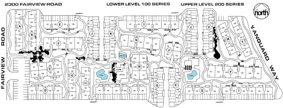 A map shows the layout of a residential area with Fairview Road running through it.