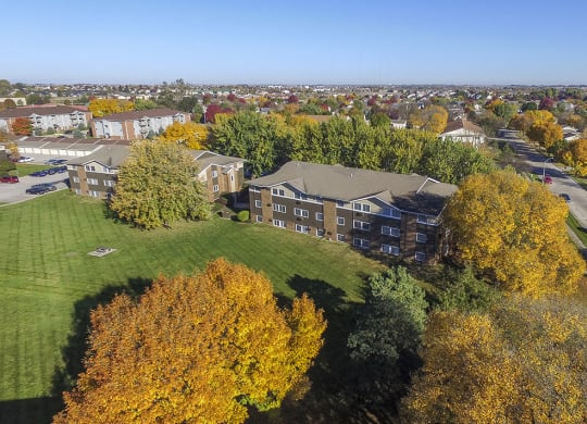 Ariel view of the Timberland at Crestbruck Community