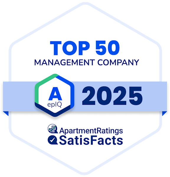 A badge indicating a top 50 management company for 2025.