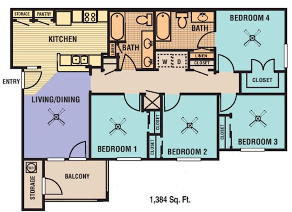 Floor Plan  Floor Plan - 4 Bedroom