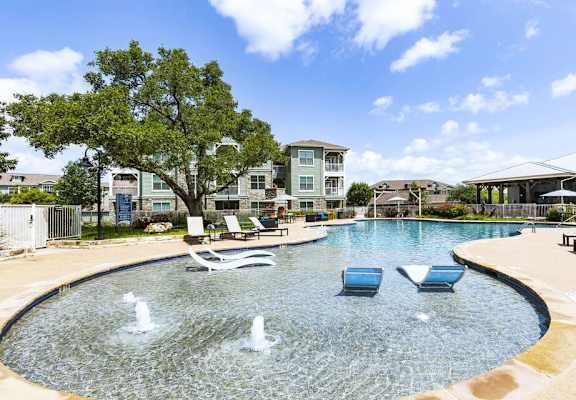 Outdoor swimming pool with sundeck 
