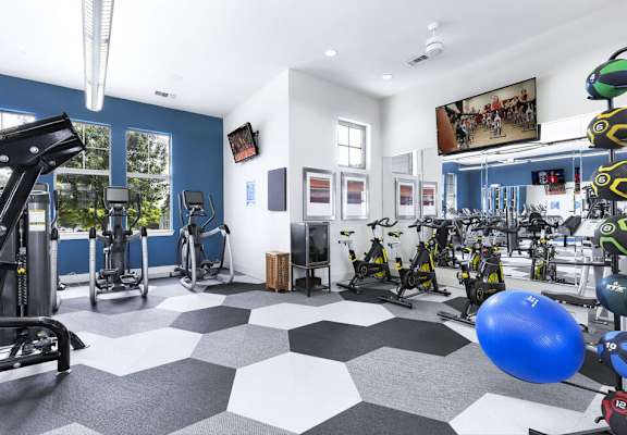 Gym at 95twenty Apartments, Austin, TX