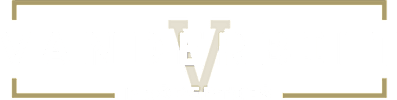 A large letter V with a line through it.