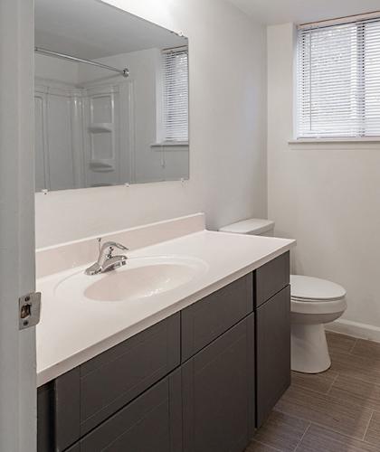 Bathroom at Lafayette Park Place, Detroit, MI, 48207