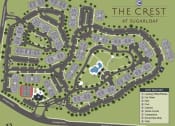 Thumbnail 44 of 44 - Site Map of community at The Crest at Sugarloaf, Lawrenceville, 30044
