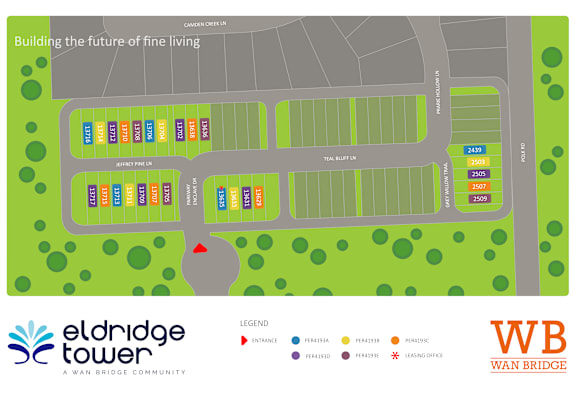 A map of a Wan Bridge community with a legend at the bottom.