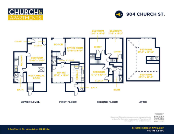 Floor Plan  904  and 908 Church Street