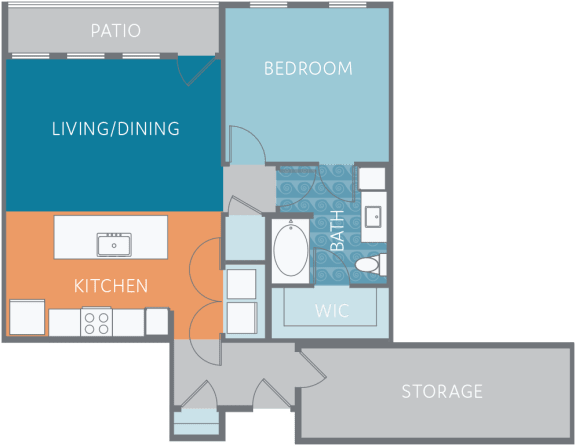 Floor Plan  A1L-BHG Floor Plan at Watermark on Twenty Mile, Parker