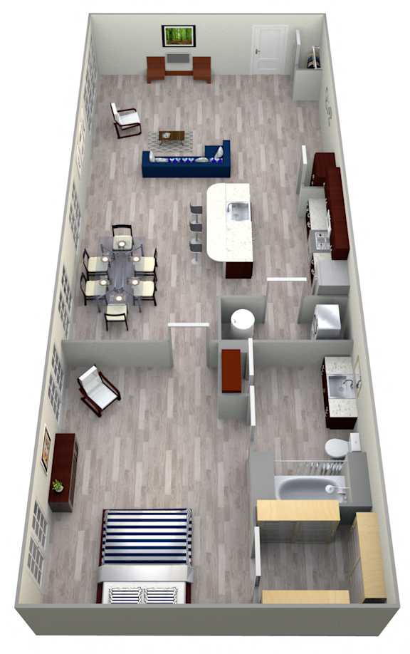 5A Floor Plan at The Landmark, Texas, 78130
