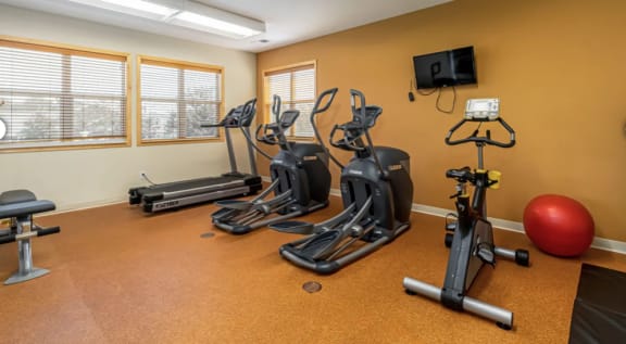 the gym at the preserve apartments