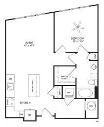 Poplar Floor Plan at Berkshire Chapel Hill, Chapel Hill, NC