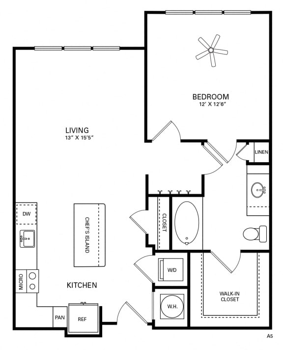 Smith Floor Plan at Berkshire Chapel Hill, Chapel Hill, North Carolina