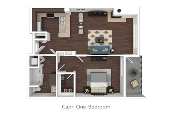 the 1122 floor plan  1 bedroom with 1 bath