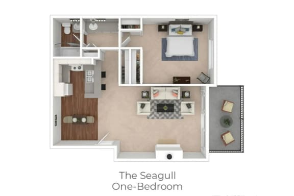 the sequoia floor plan  1 bedroom  1190 sq ft