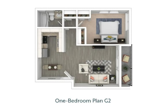 the 1122 floor plan  one bedroom  503 sq ft at West Park Village, Los Angeles, California