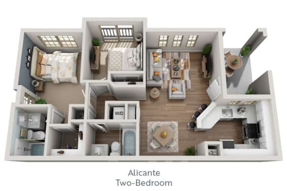 a 2100 sq ft floor plan with a bedroom and a living room