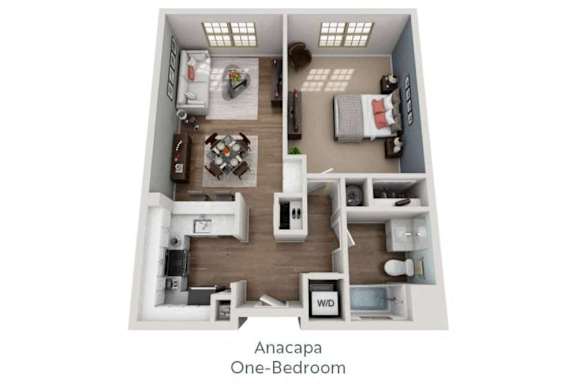 a 2400 sq ft floor plan  one bedroom