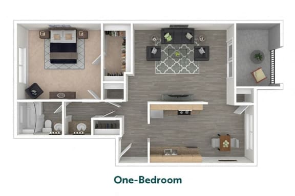 the 1122 sq ft one bedroom floor plan  studio