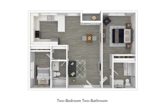 the 1190 floor plan  2 bedroom 2 bath  1190 square feet