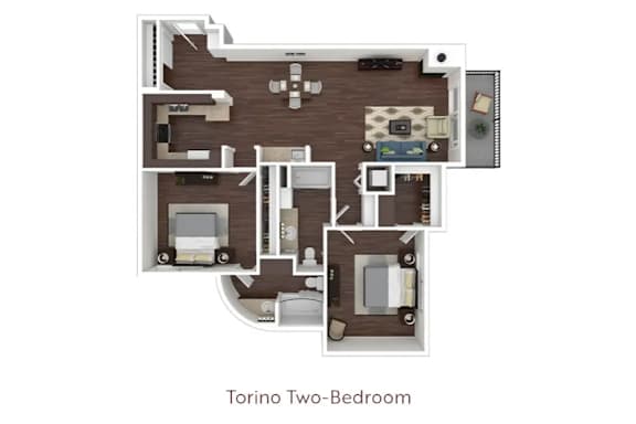 two bedroom floor plan  the 001  354 sq ft