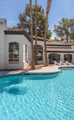 Outdoor Swimming Pool at Spin Apartments, Las Vegas, Nevada