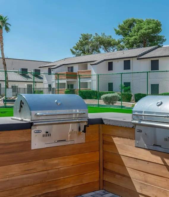 Outdoor BBQ Grills at Jolt Apartments, Las Vegas, Nevada