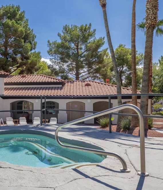 Swimming Pool Area at Spin Apartments, Las Vegas, 89110