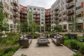 Outdoor Grill With Intimate Seating Area at Highgate at the Mile, McLean, VA
