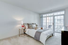 Bedroom With Expansive Windows at Garfield Park, Arlington, VA, 22201