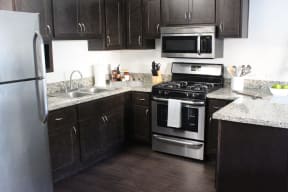 Model apartment home kitchen