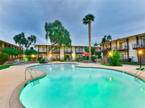 Resort-Inspired Pool and Spa at Paradise Palms, Phoenix, Arizona