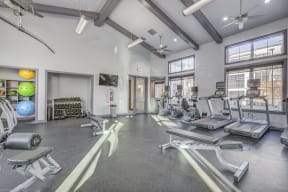 Park Lane Village Gym with Treadmills and Weight Bench